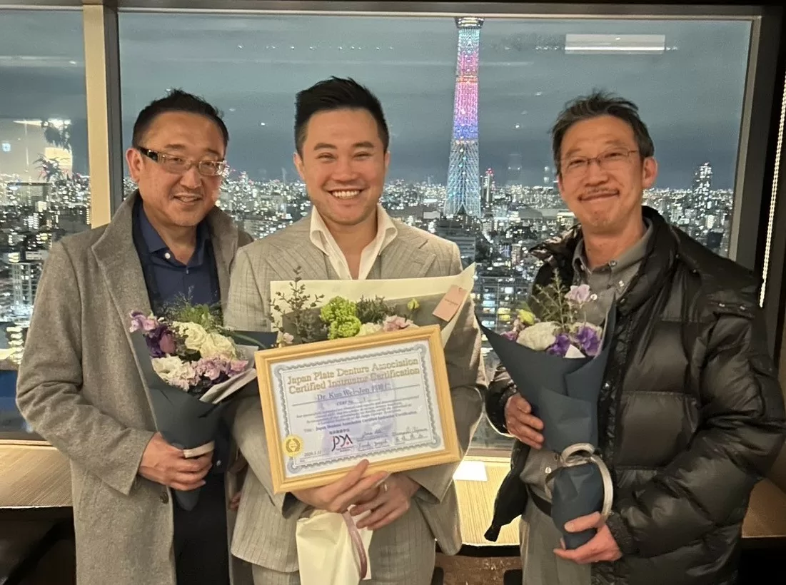 恭喜 郭維仁 醫師榮獲【JPDA 吸附性義齒國際講師】認證